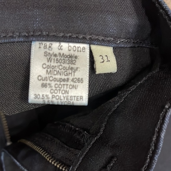 Rag and Bone skinny Jean dark indigo size 31❤️🤯 - Picture 5 of 6